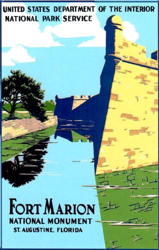 A vector illustration of a vintage postcard with the image of a castle