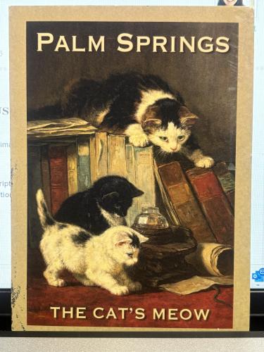 A vintage postcard printed in Palma de Mallorca shows a portrait of kittens.