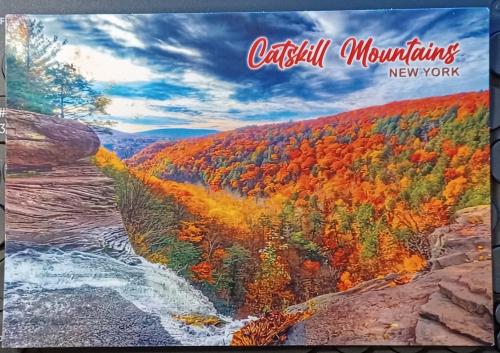 A picture of a beautiful colorful autumn landscape in the Appalachian mountains.